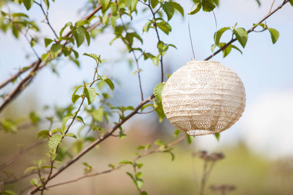 Stella Globe 8" Solar Lantern - Pearl