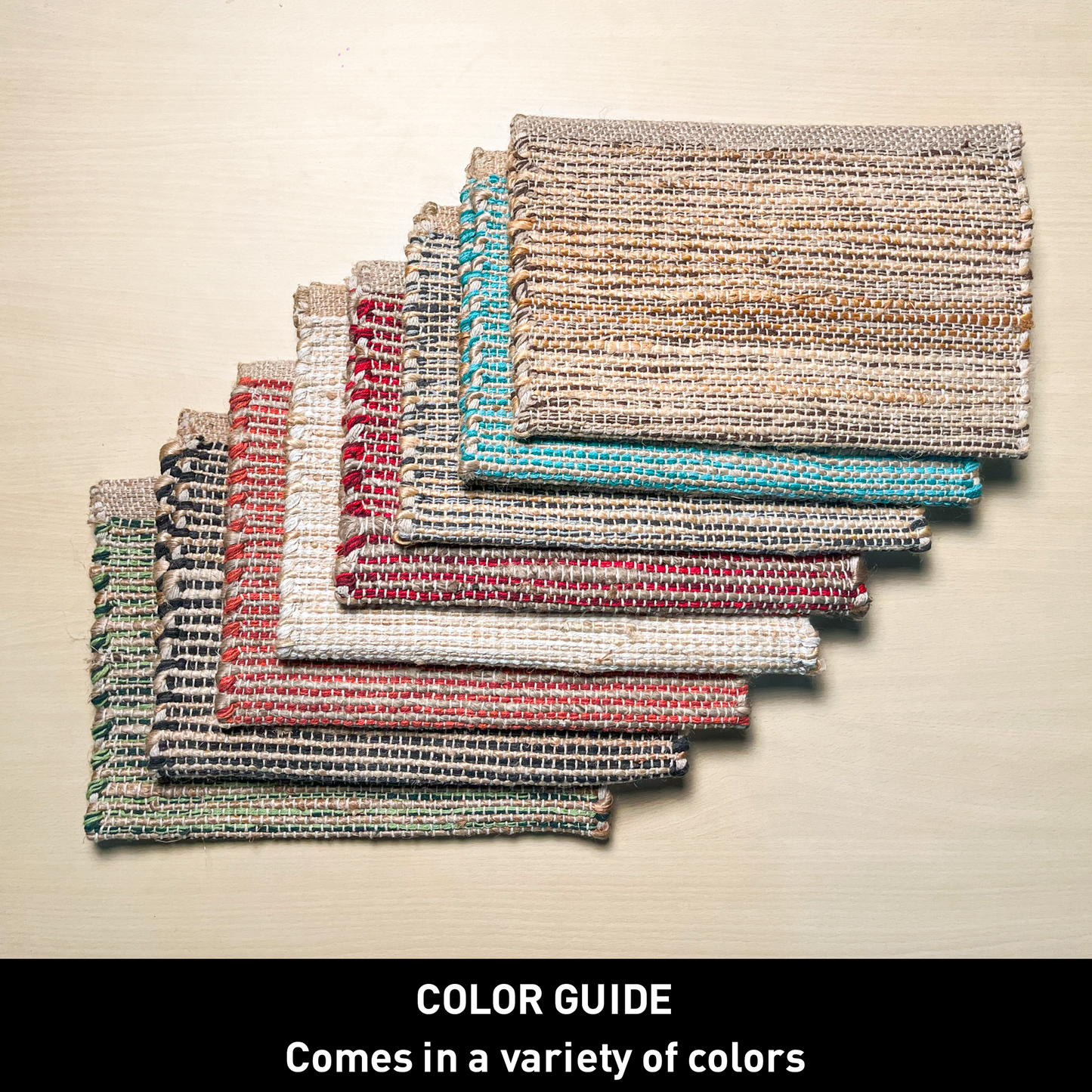OMBRE TABLE RUNNER, NATURAL JUTE-IVORY, 13''x48''.