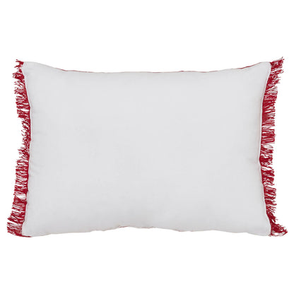 Red Joy Christmas Throw Pillow 14x20 Joy to the World