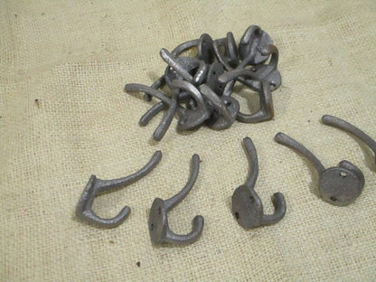 Raw Cast Iron Hook, 3"