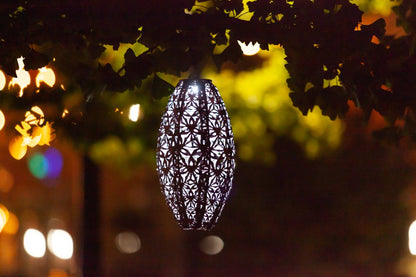 Stella Wildflower Pod 15" Solar Lantern - Blush
