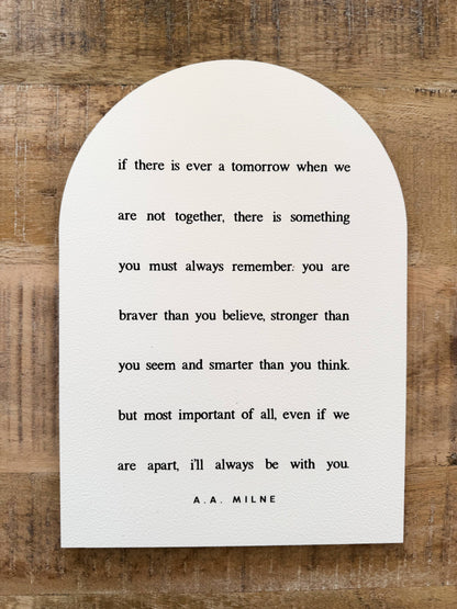 If There Is Ever a Tomorrow Wood, Arch | Nursery Decor