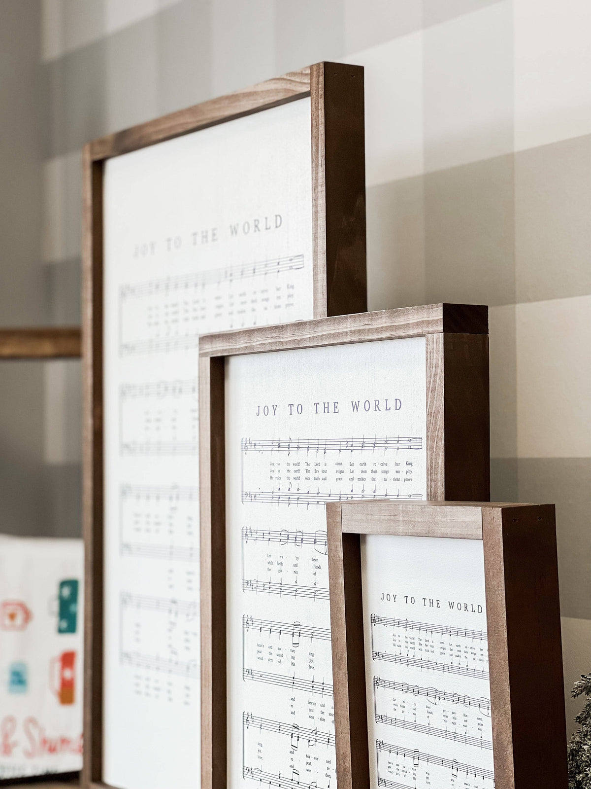 Joy to the World Hymn | Christmas Wall Decor Made in the USA