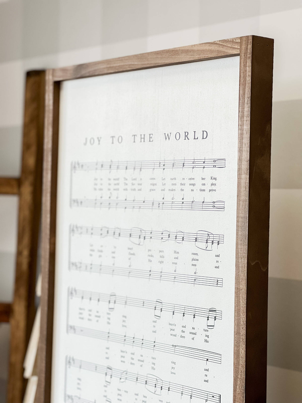 Joy to the World Hymn | Christmas Wall Decor Made in the USA