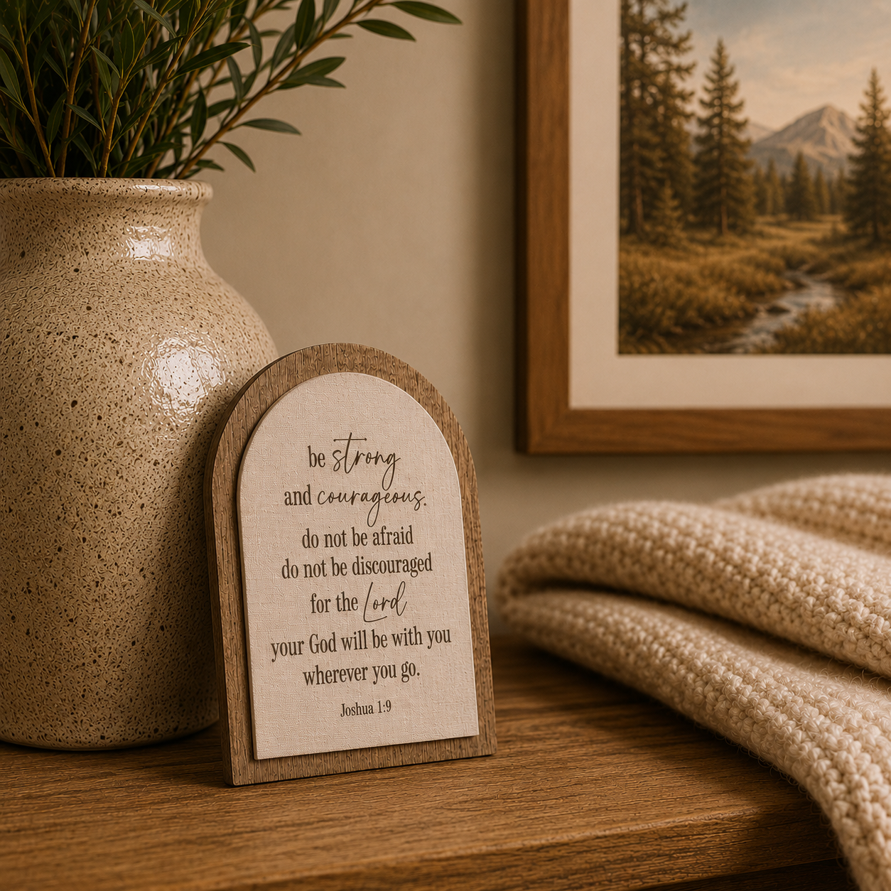 Be Strong & Courageous | Companion Sign