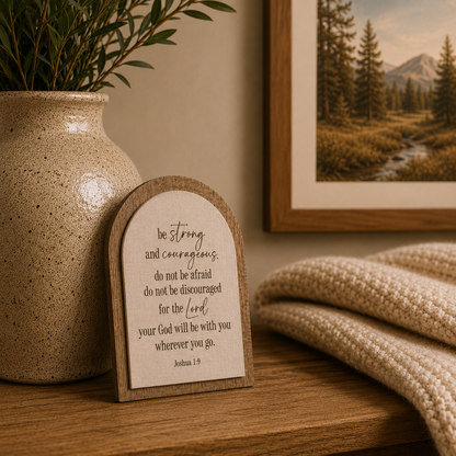 Be Strong & Courageous | Companion Sign