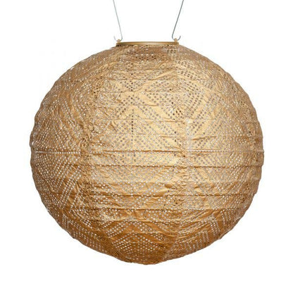 Stella Market 12" Globe Solar Lantern - Bronze