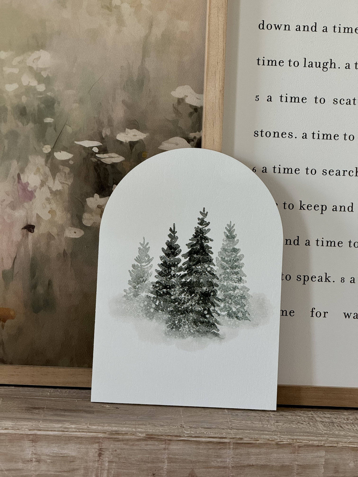 Winter Tree Watercolor, Arch | Christmas 2026