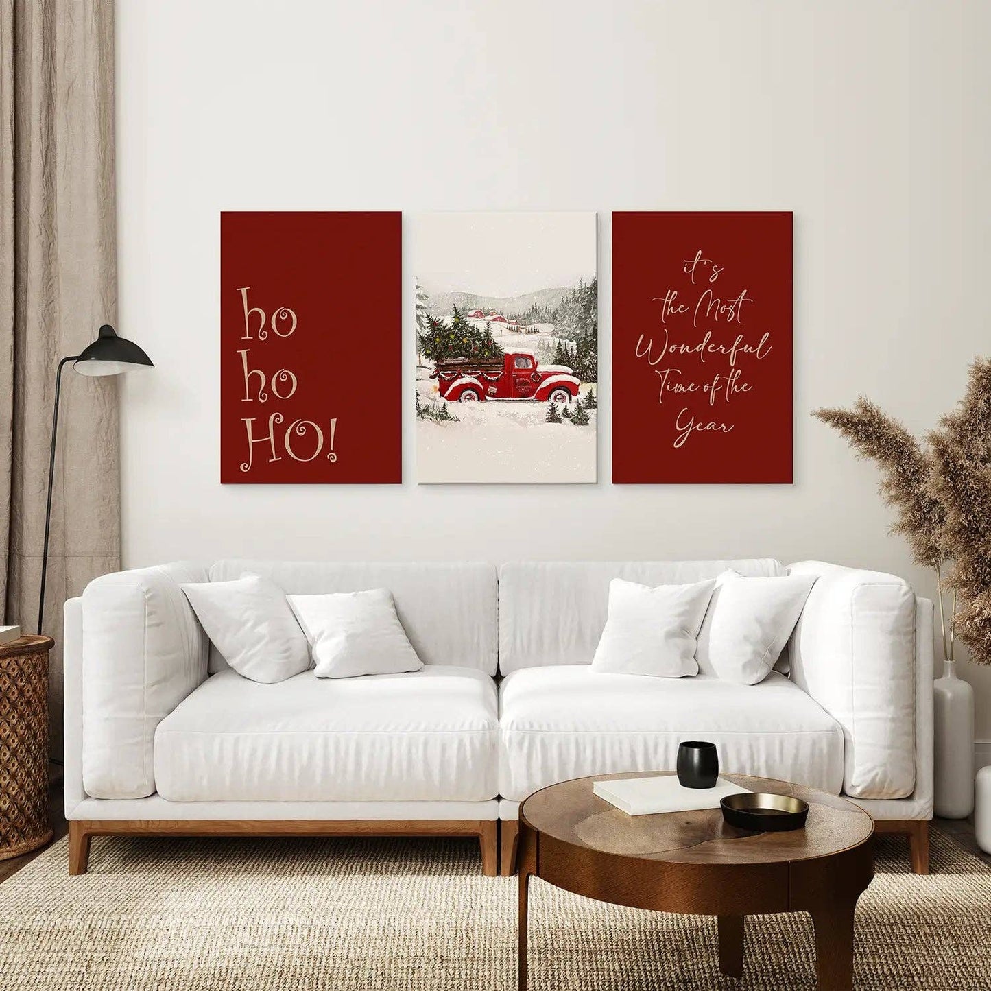 8”x10” Winter Holiday Decoration Art- Set/3-No Frame