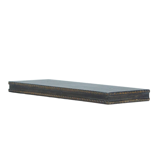 VIP Wood 24 in. Black Rectangular Floating Shelf