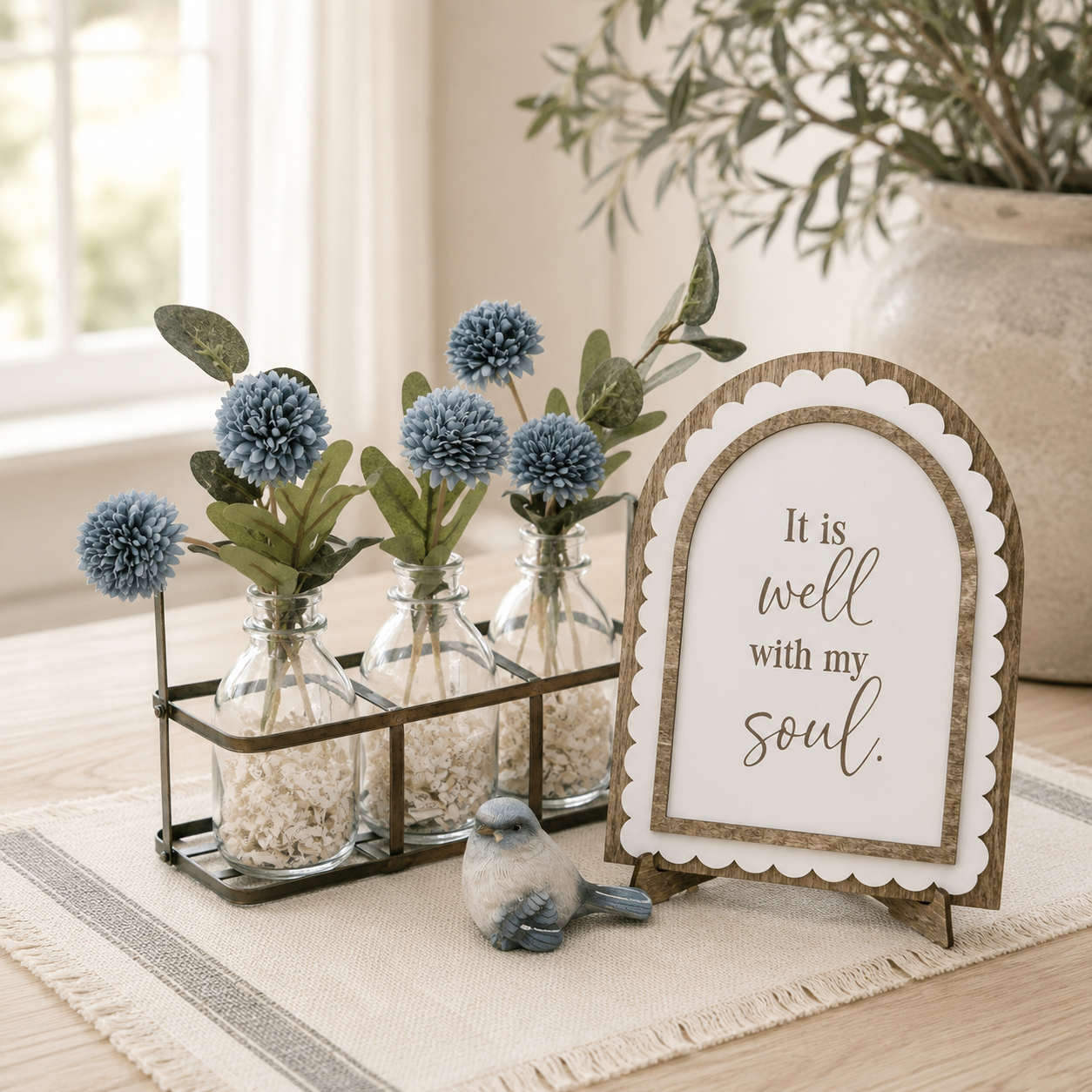 It Is Well With My Soul | Scalloped Arch Sign