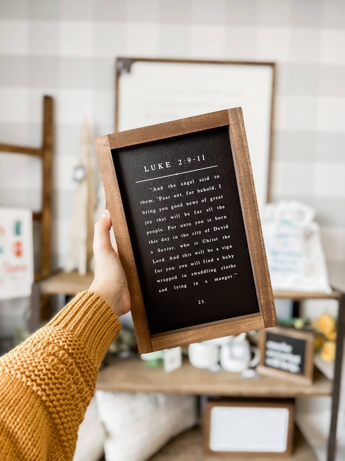 White Luke 2 Book Page | Christmas Wall Decor Christmas Home Decor