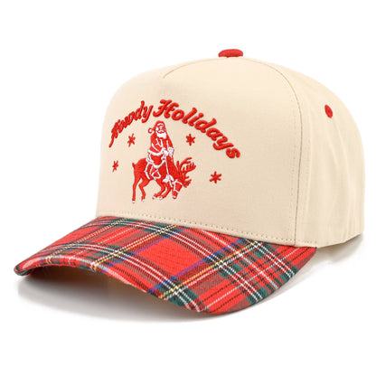 C.C HOWDY HOLIDAYS Letter Embroidered Trucker Cap