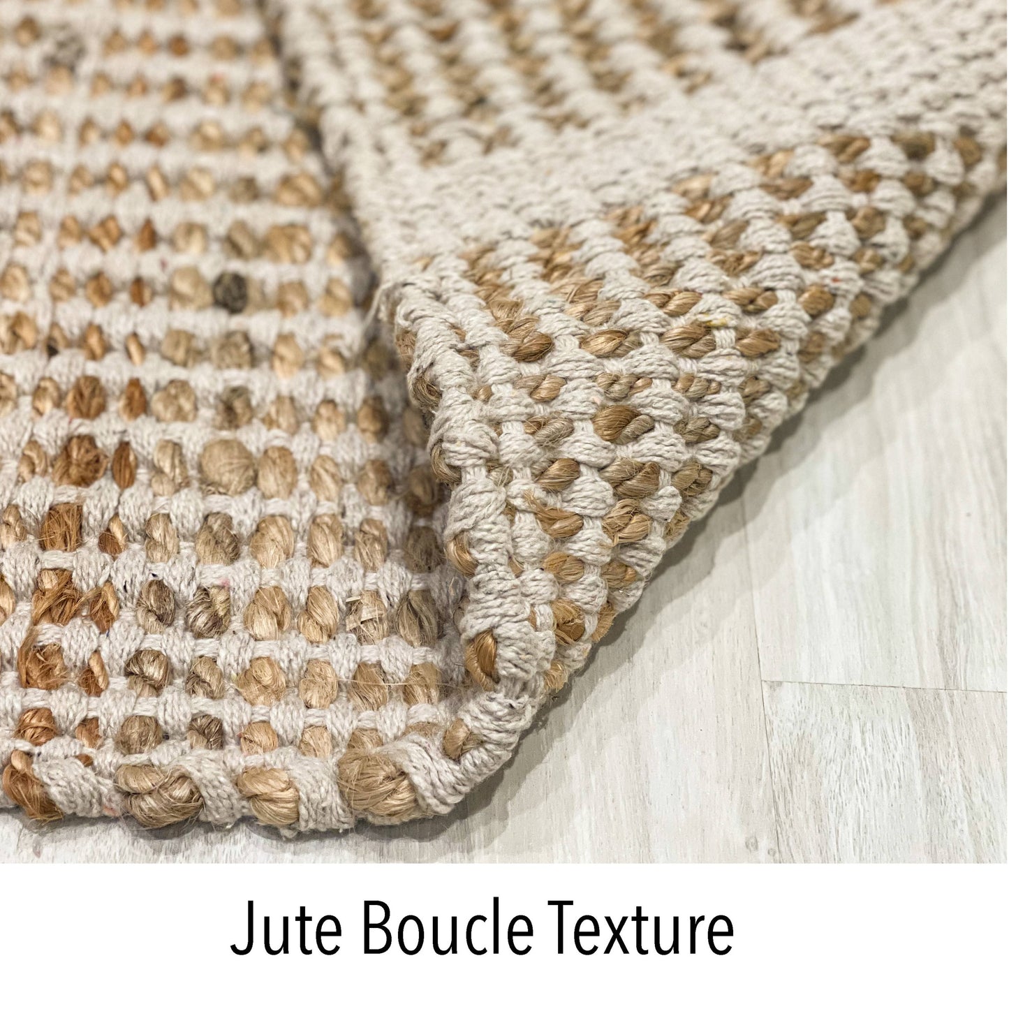 BRAIDED JUTE RUG, NATURAL JUTE-IVORY, 2'x3'