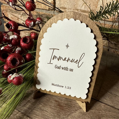Immanuel God with Us | Matthew 1:23 | Companion Sign