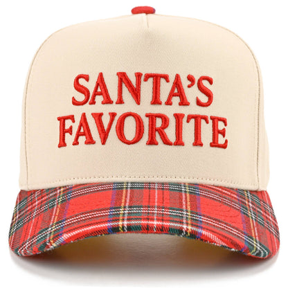 C.C SANTAS FAVORITE Letter Embroidered Trucker Cap
