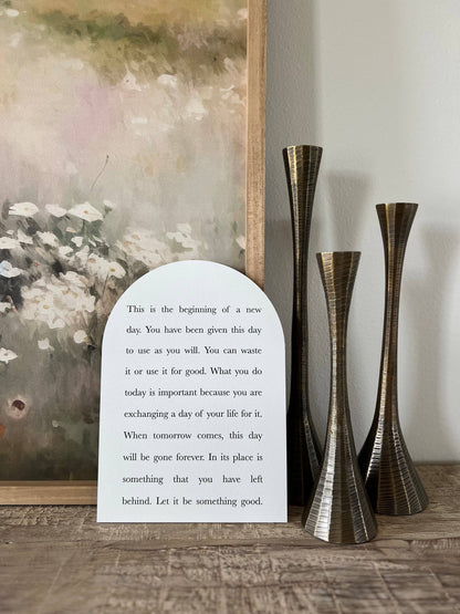 This Is the Beginning, Wood Arch | Home Decor