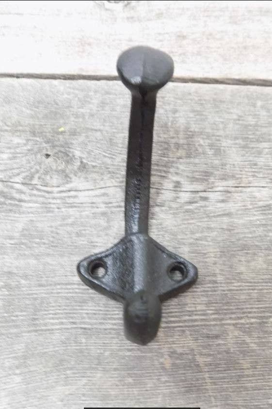 Black Cast Iron U-shape School Hook